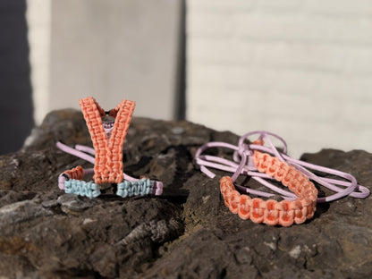 Paracord Pastel Vogeltuigje incl. lijn– Veilig & Comfortabel