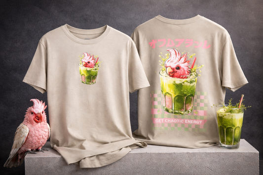 🦜 Matcha Cockatoo T-shirt – Get Chaotic Energy