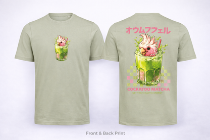 🦜 Matcha Cockatoo T-shirt – Get Chaotic Energy