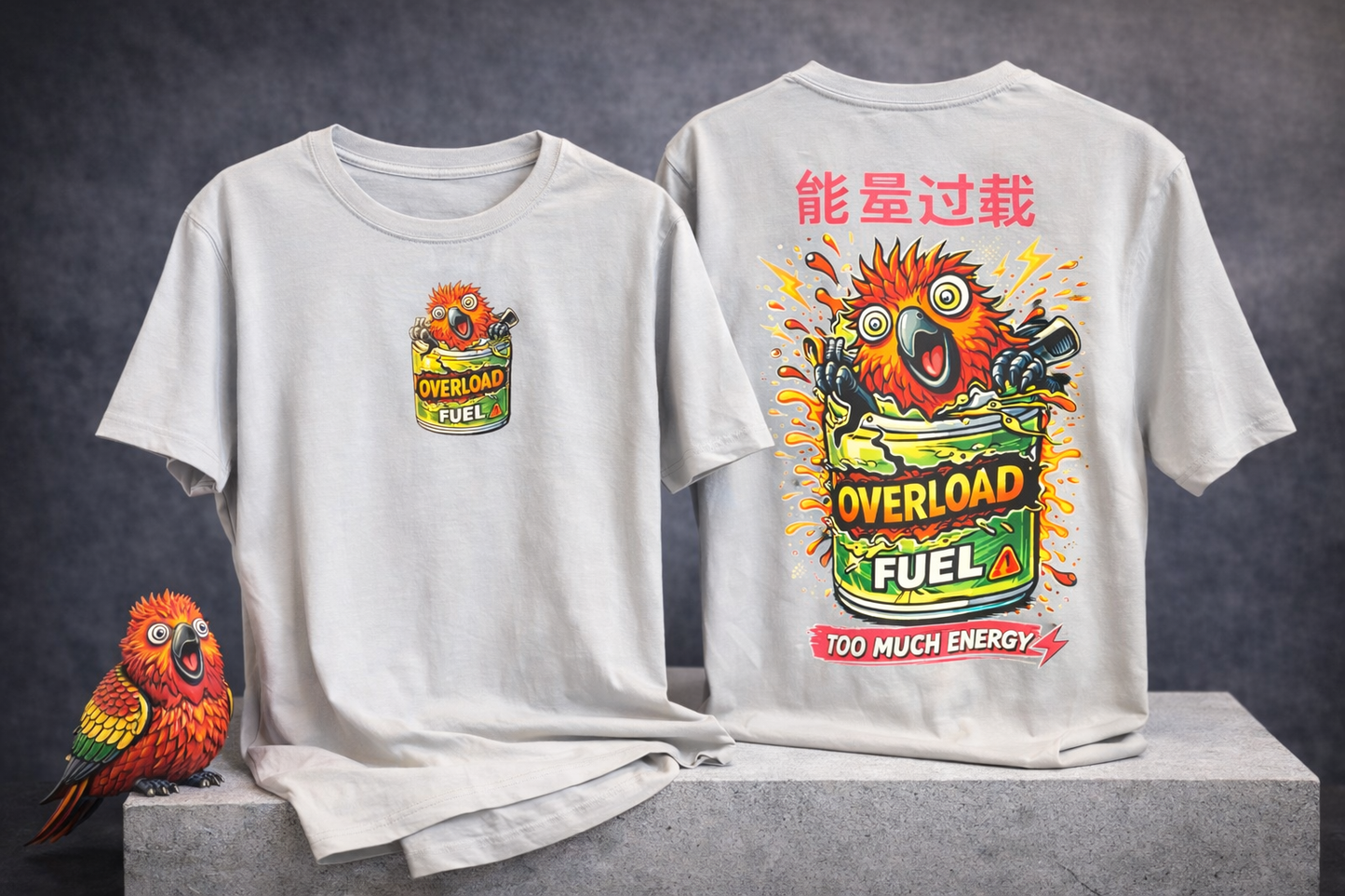 ⚡ Overload Fuel T-shirt – Too Much Energy
