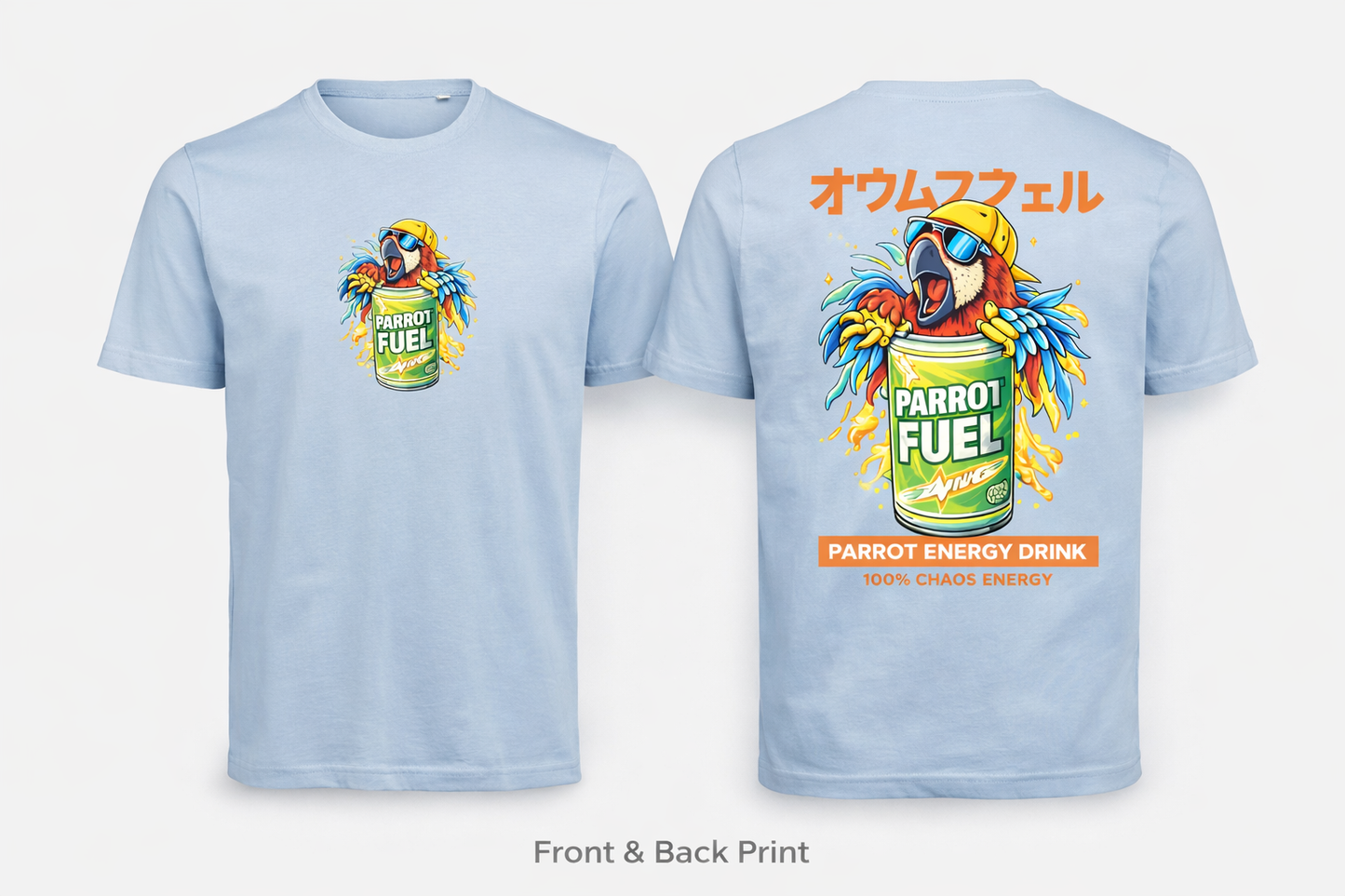 🦜 Parrot Fuel T-shirt – 100% Chaos Energy