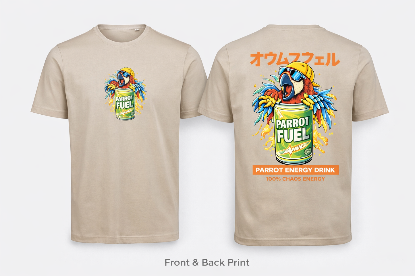 🦜 Parrot Fuel T-shirt – 100% Chaos Energy