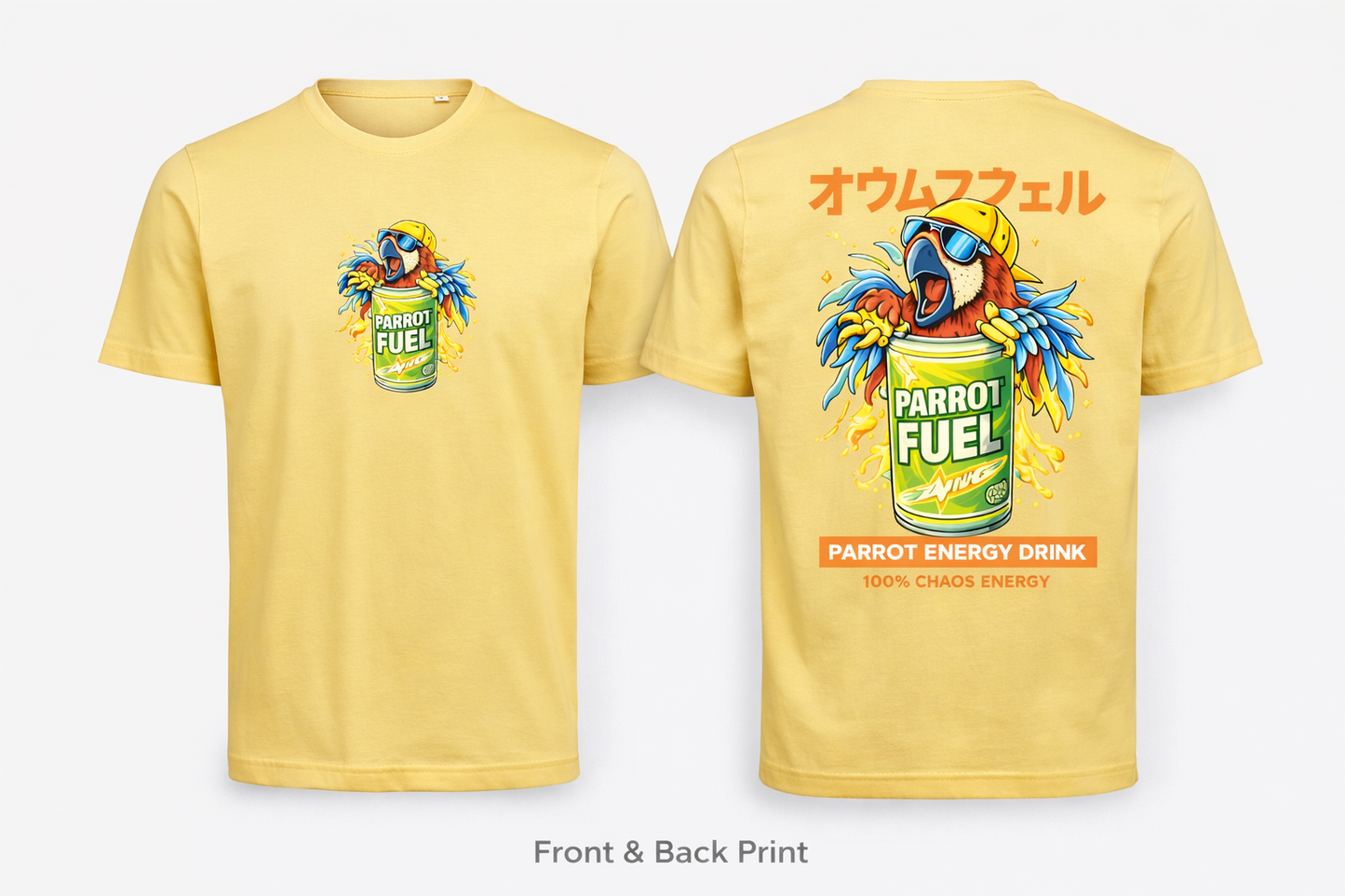🦜 Parrot Fuel T-shirt – 100% Chaos Energy