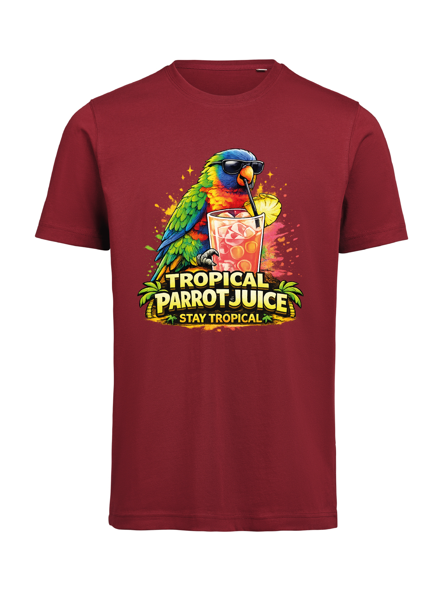 🦜 Tropical Parrot Juice T-Shirt – Stay Tropical