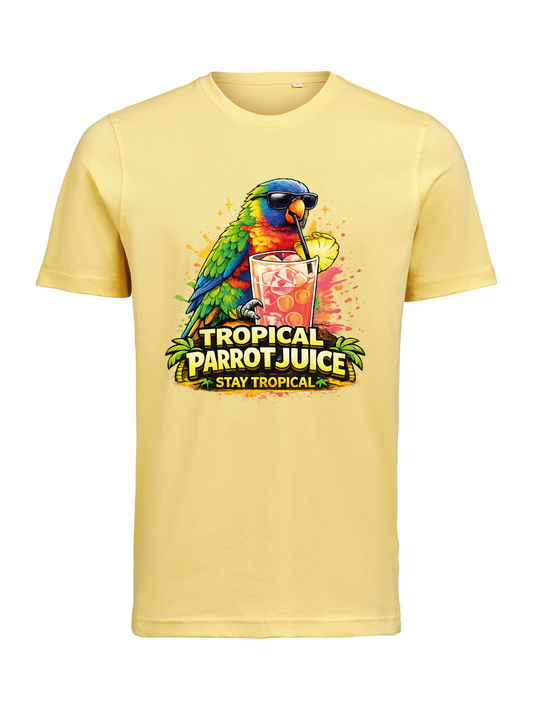 🦜 Tropical Parrot Juice T-shirt – Stay Tropical