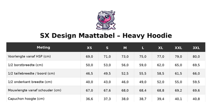SX Design Premium Hoody met stoere papegaai!